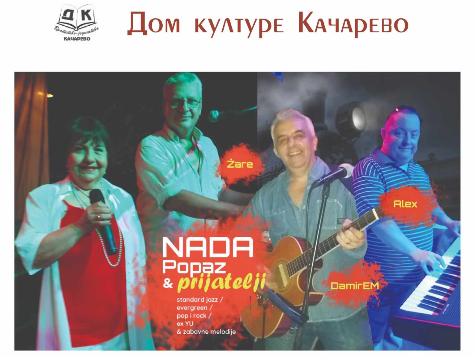 Koncert Nade Popaz u Kačarevu 22. avgusta